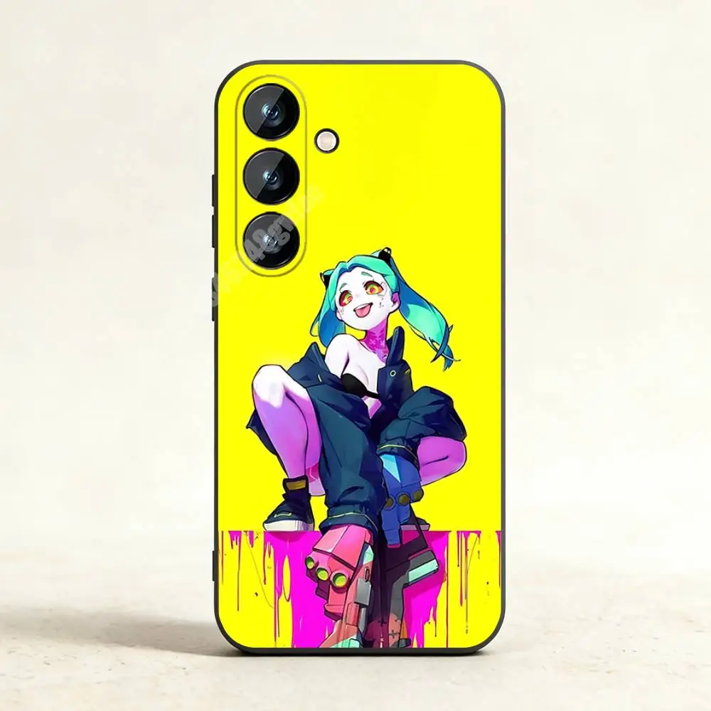 Фото Чехол для телефона Rebecca C-Cyber-Punk E-Edge-Runners для Samsung Galaxy A10 11 12 20 21 22 S E A30 31 32 A40 41 42 из ТПУ. №5