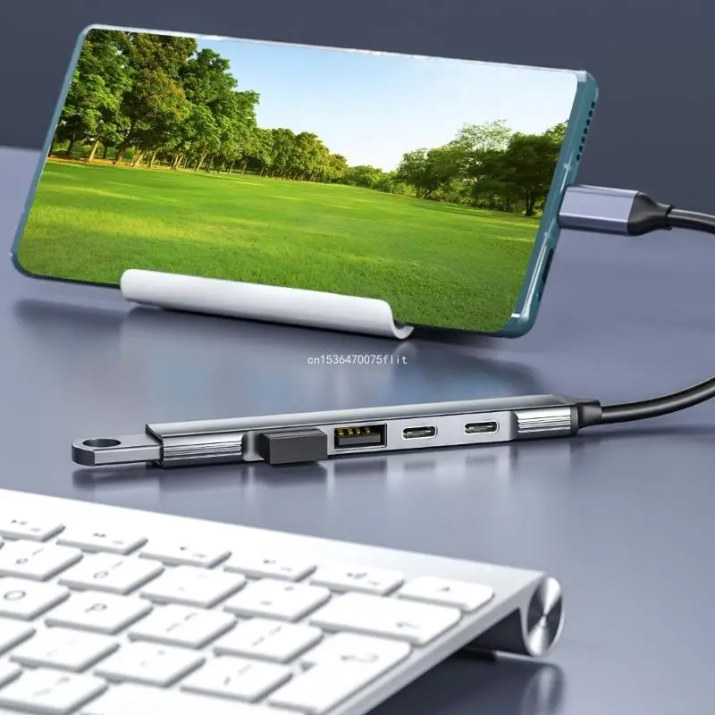 USB-концентратор Концентратор типа C 5 в 1 с портами и портом USB 2.0 для домашнего