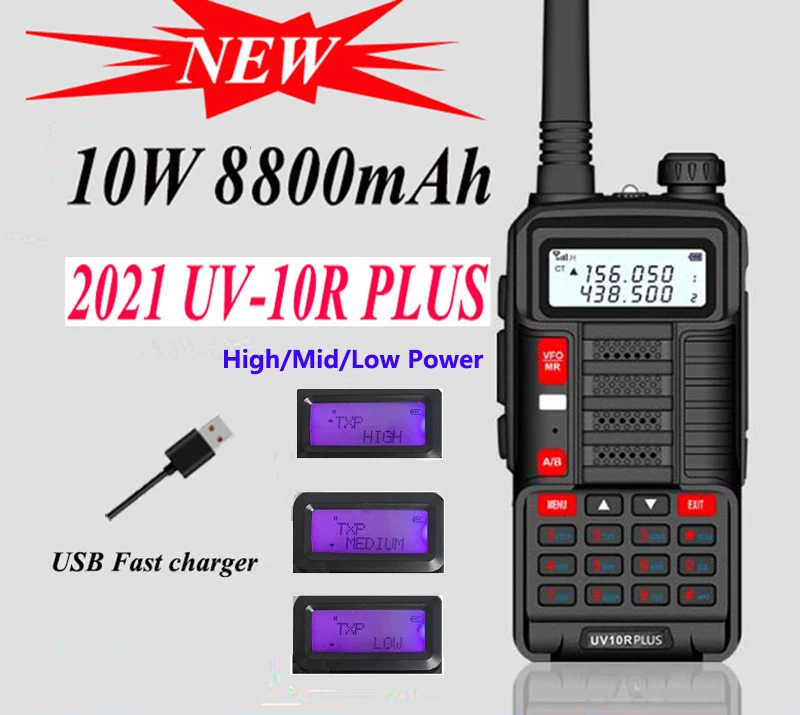 

2 шт., Автомобильная рация 10 Вт, двусторонний радиопередатчик, дальность 25 км