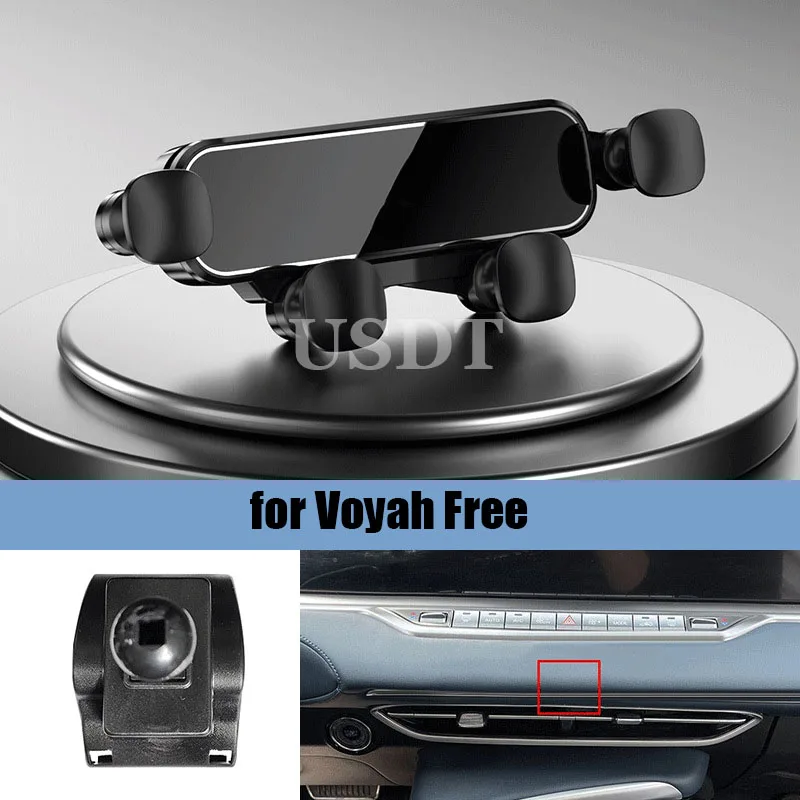 Для Voyah Free 2023 2022 2021 2024, аксессуары для интерьера, автомобильный держатель для мобильного телефона, кронштейн, крепление, специальное основание, зажим для выхода воздуха