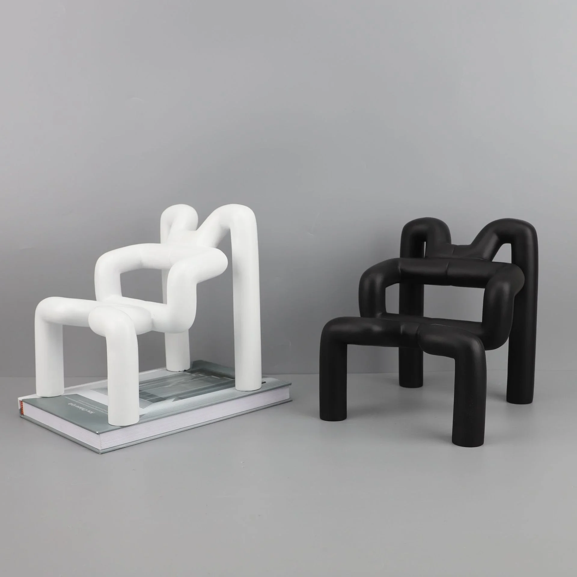 Американский креативный стул из смолы украшение модель комнаты отдел продаж