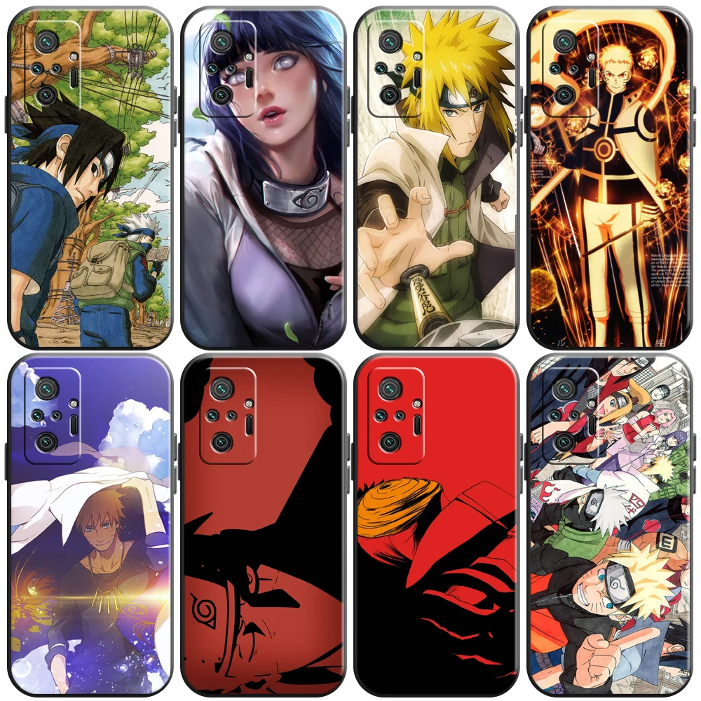 

Japan NARUTO Anime Phone Case For Xiaomi Redmi Note 9 9i 9AT 9T 9A 9C 9S 9T 10 10S Pro 5G Soft Funda Black Silicone Cover Coque