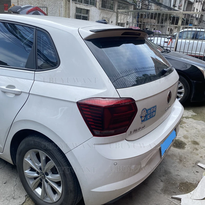 Для Volkswagen Новинка Polo Plus 2019 2020 2021 2022 ABS пластик Окрашенный черный цвет Внешний