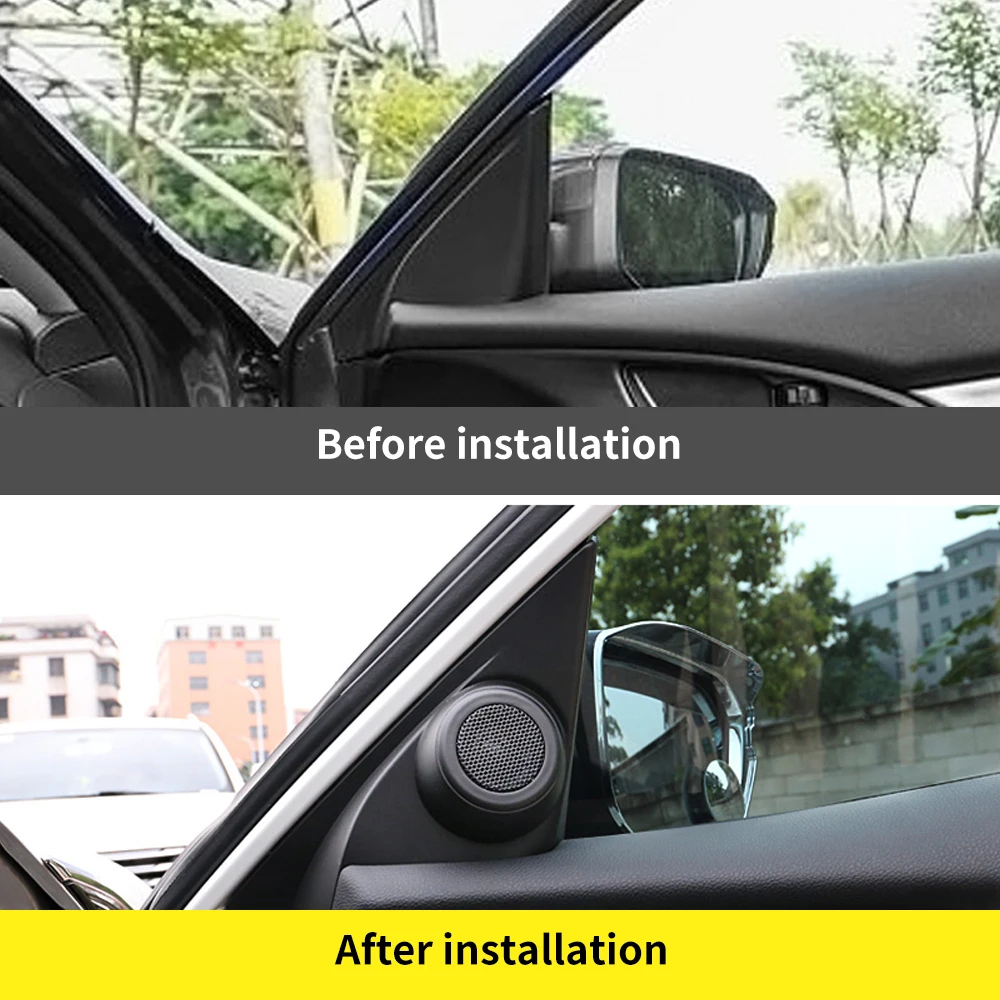 

Крышка автомобильного динамика для Honda CIVIC 10 серии 2016-2018, крышка передней двери с высоким шагом, крышка громкоговорителя, крышка тройного гро...