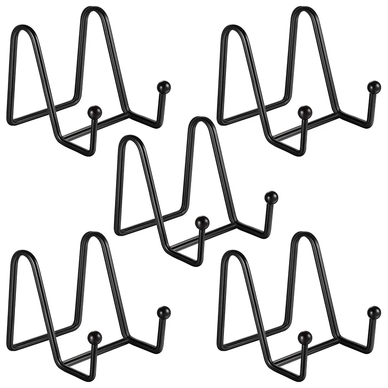 

Display Stand Photo Stands,Picture Frame Stand,Easel Platter Stands, Plate Stands Holder for Decorative Plate Dish 5Pcs