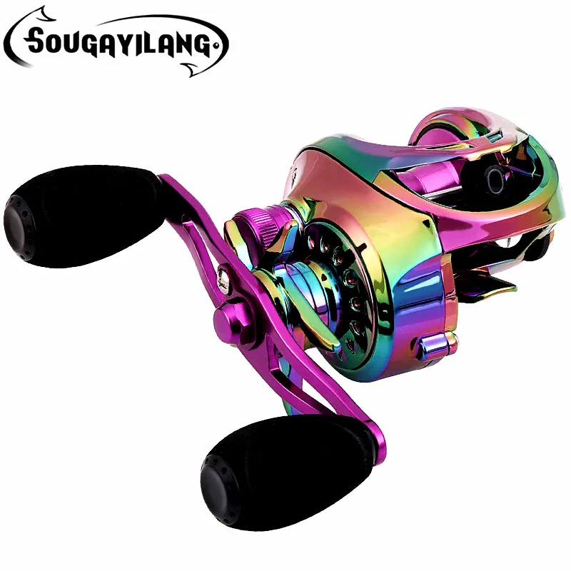 

Sougayilang Fishing Reels 6.5/7.2:1 Gear Ratio High Speed Baitcasting Reel with Aluminum Spool Casting Reel All for Fishing