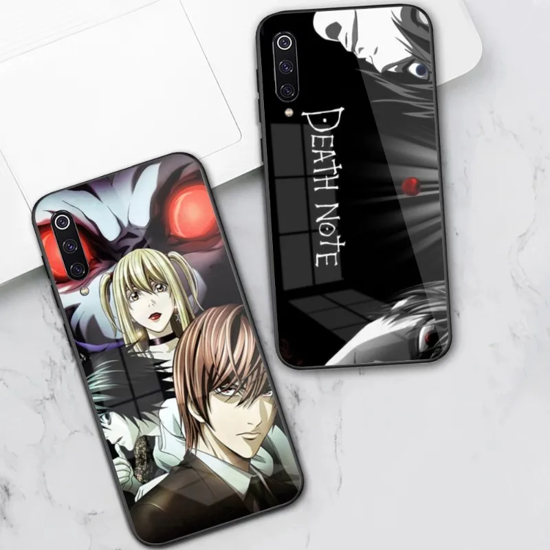 

Anime Death Note Cell Phone Case for Xiaomi 13 12 11T 10 9 Lite Redmi Note 11 10 10S Pro 9 9A 8 PC Glass Phone Cover Funda