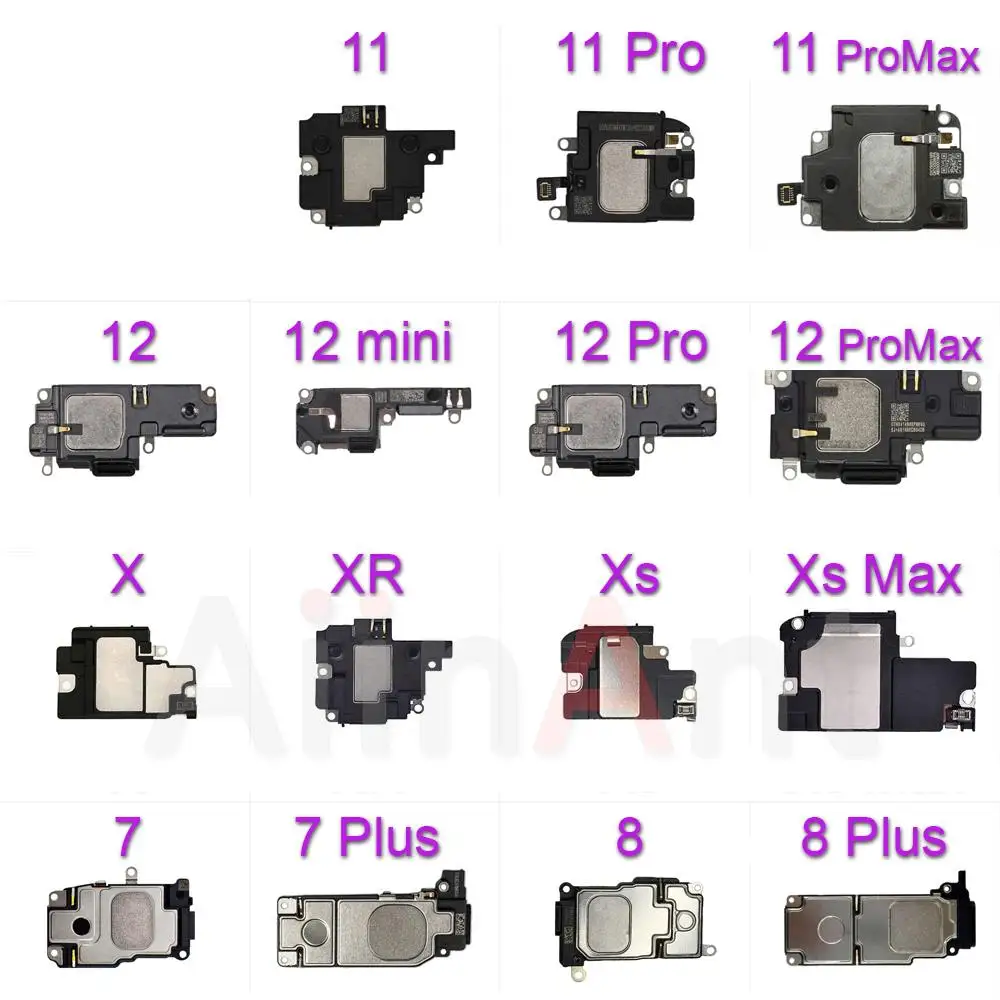 Оригинальный нижний громкоговоритель для iPhone X XR Xs 11 12 Pro Max мини-динамик телефона