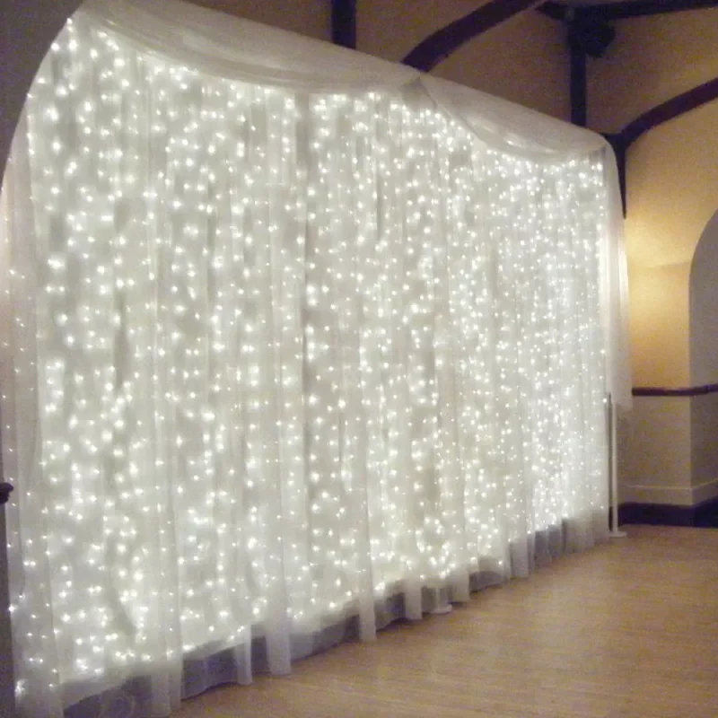 

3m LED Curtain String Light Garland Wedding Party Decorations Table Bachelorette Party Birthday Ramadan Home Festoon Background