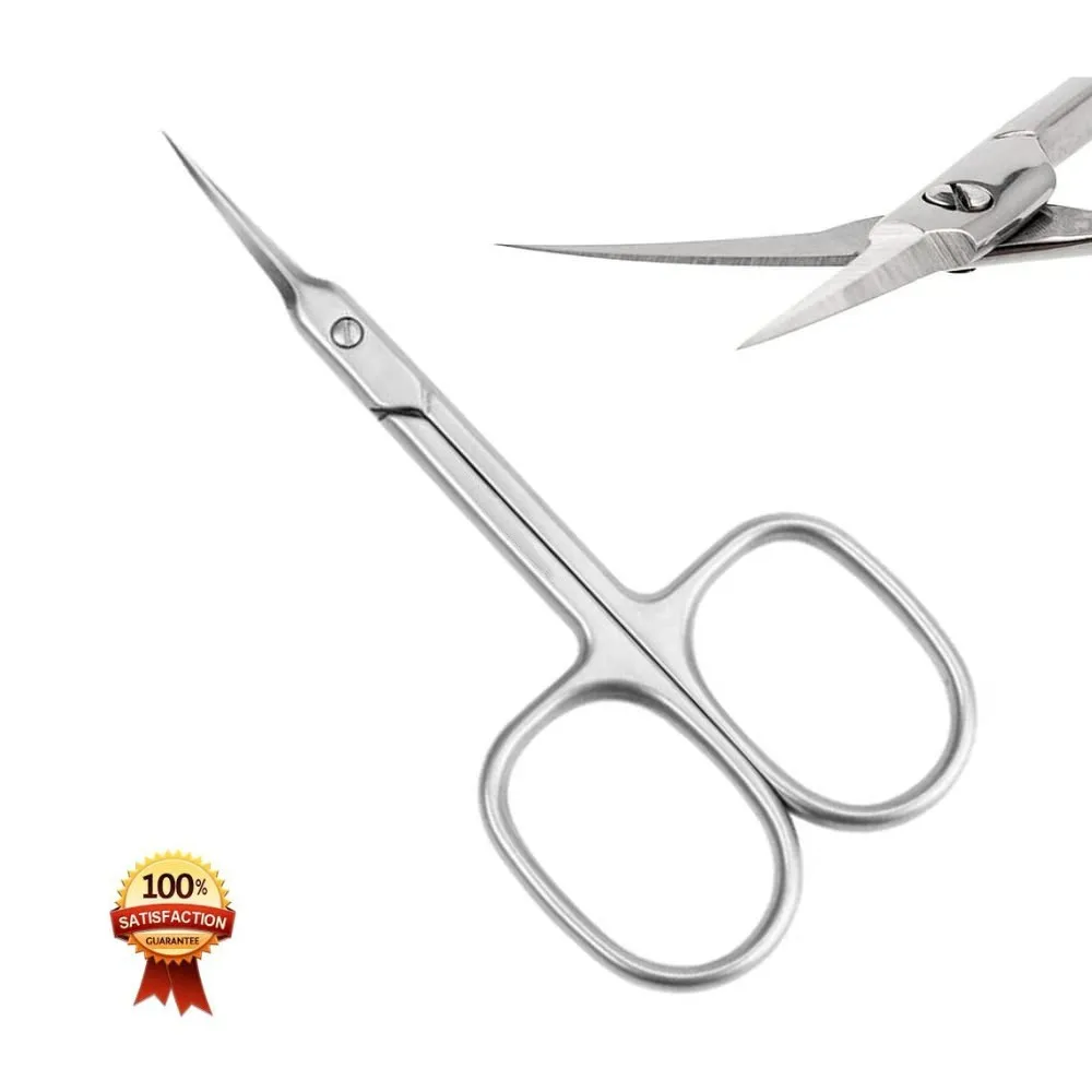 

Russian Nail Scissors Cuticle Curved Tip Nail Manicure Pedicure Grooming Professional Stainless Steel Dead Skin Remover