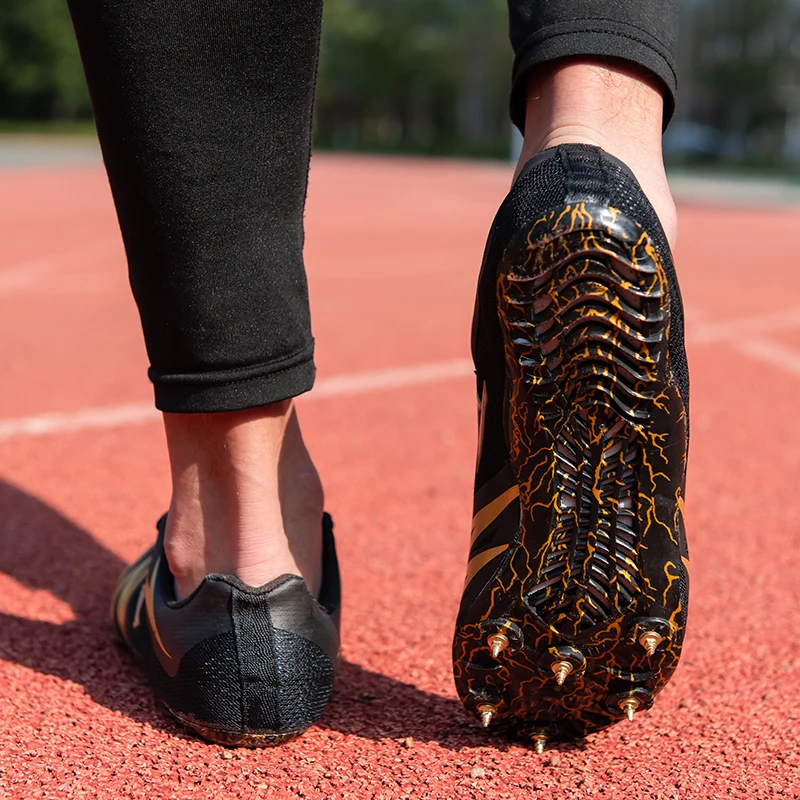 Track and Field Shoes Professional Men Women Running Training Shoes Spikes Student Competition Sprint Sneakers