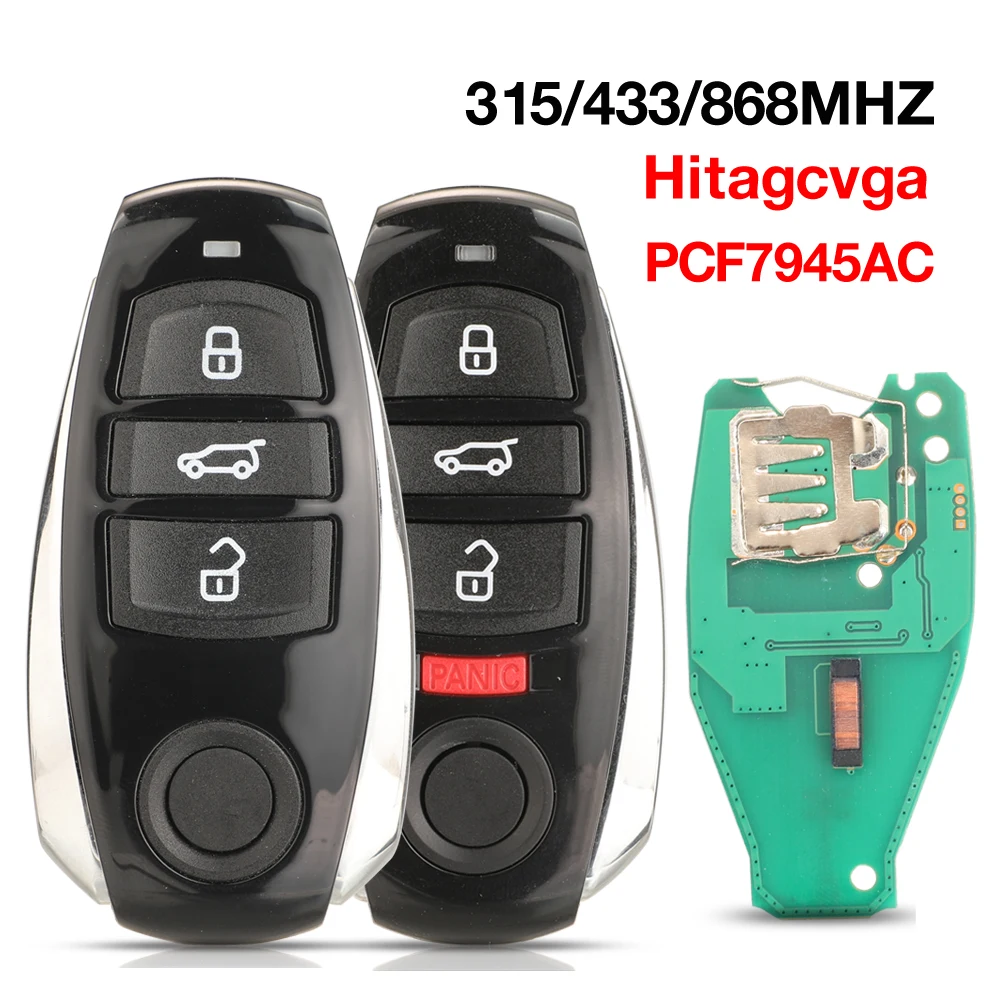 Jingyuqin 315/433 МГц: 7P6959754AL 868 7P6 959 754 AP 3/4BTN PCF7945AC чип умный дистанционный ключ для Volkswagen