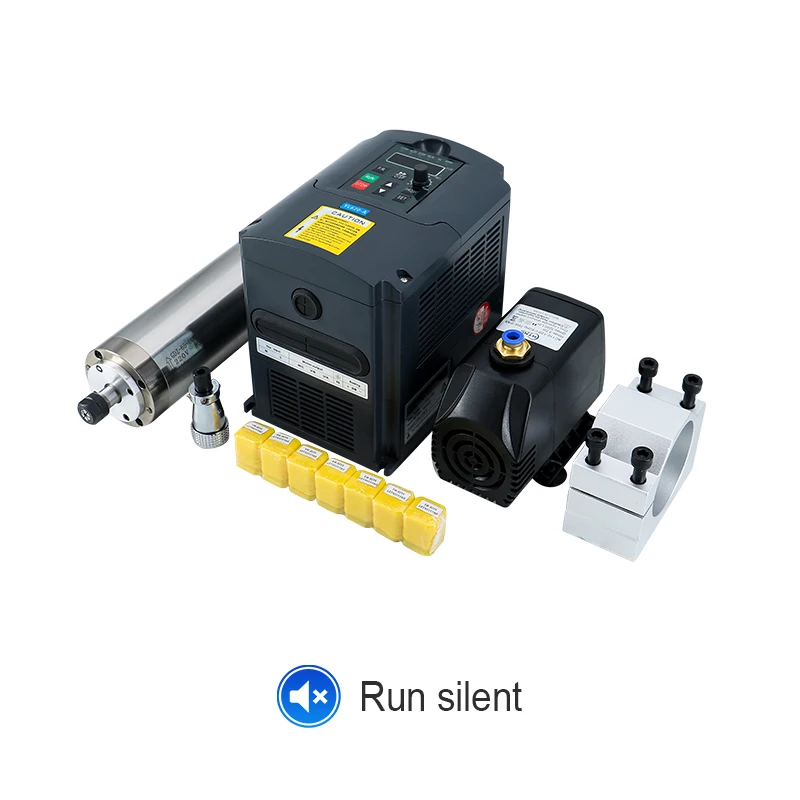 0.8KW 800w ER11 65mm 110V 220V 6A 400Hz шпиндель с водяным охлаждением 1.5KW инвертором VFD для