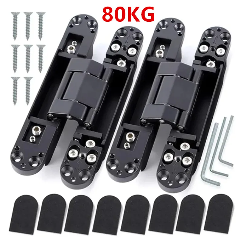 

2 шт., вес 40/80 кг, тяжелая деревянная дверь Dyty, открытие на 180 градусов, регулируемая скрытая петля, внутренняя петля для ворот, невидимая петля