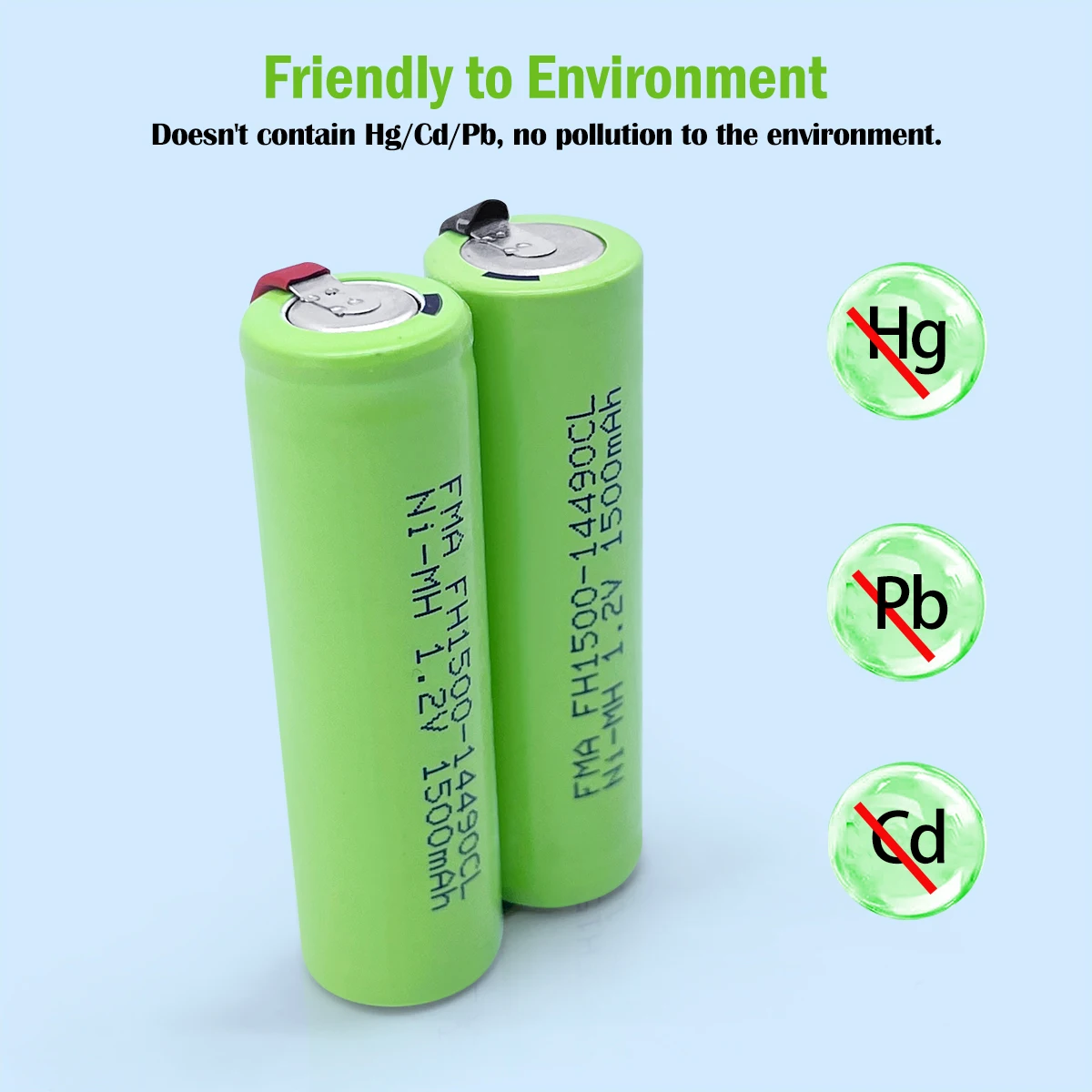 Никель-металлогидридный Аккумулятор AA 2 4 в 1500 мА/ч для самостоятельной сборки