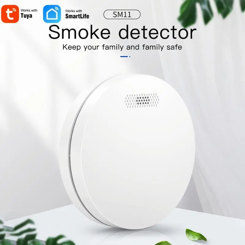 

Смарт-датчик дыма Tuya с Wi-Fi для смартфонов Xiaomi, Huawei