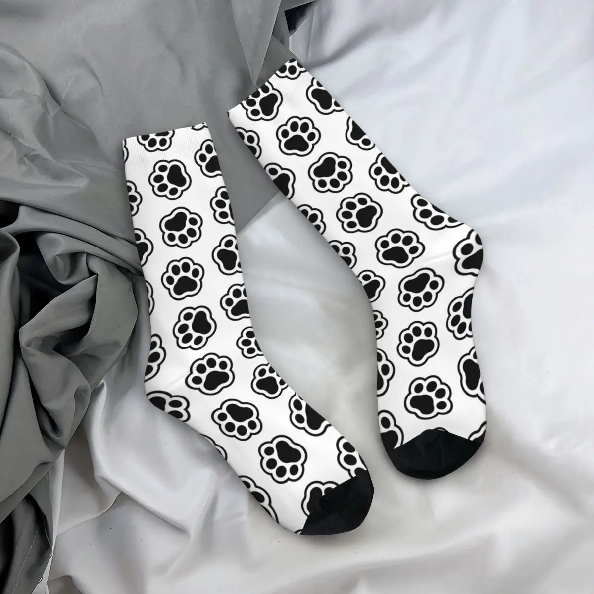 

Cute Dog Cat Paw Animal Foot Socks Men's Women's Polyester Casual Socks Novelty Spring Summer Winter Middle Tube Socks Gift