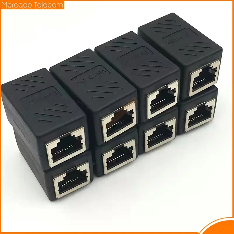 Фото 10 шт./лот коннектор RJ45 Cat7/6 Ethernet адаптер Сетевой удлинитель конвертер Удлинительный кабель для кабеля Ethernet «Мама-мама» №5