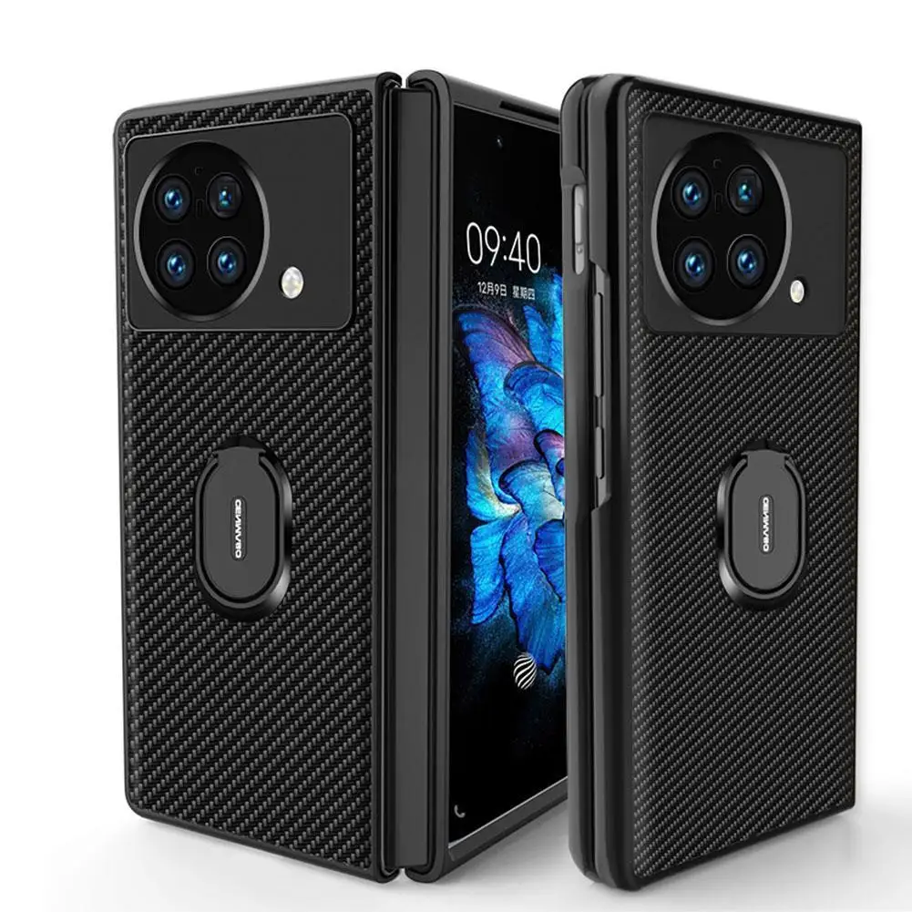 

Чехол для телефона с подставкой для VIVO X складной ультратонкий противоударный чехол из углеродного волокна