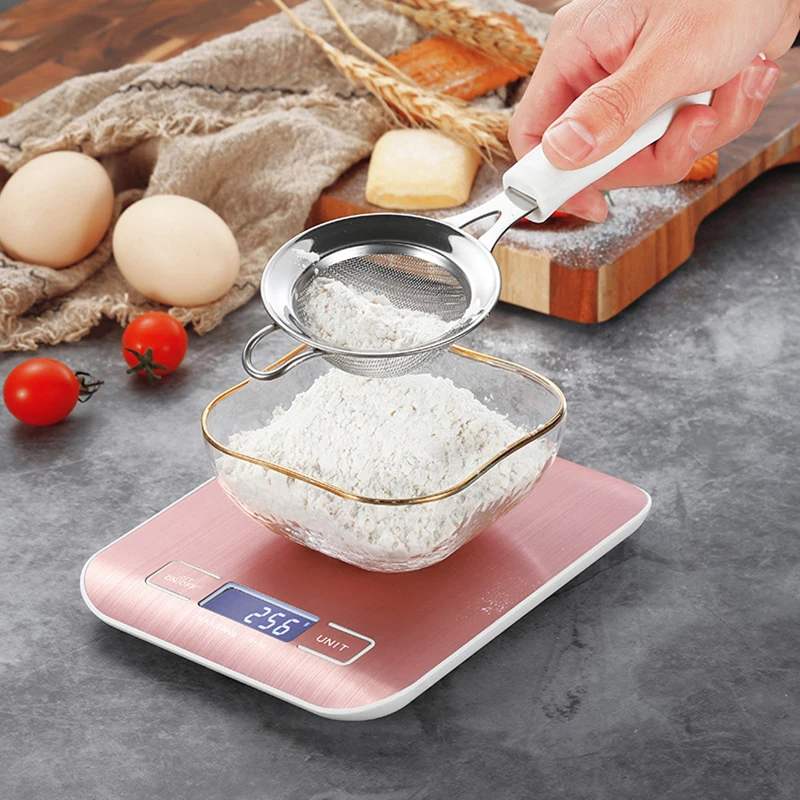D2 5/10 Kg Digital Kitchen Scale Lcd Screen Display Precise Electronic Food Steelyard For Cooking Baking Weighing Kitchen Scale