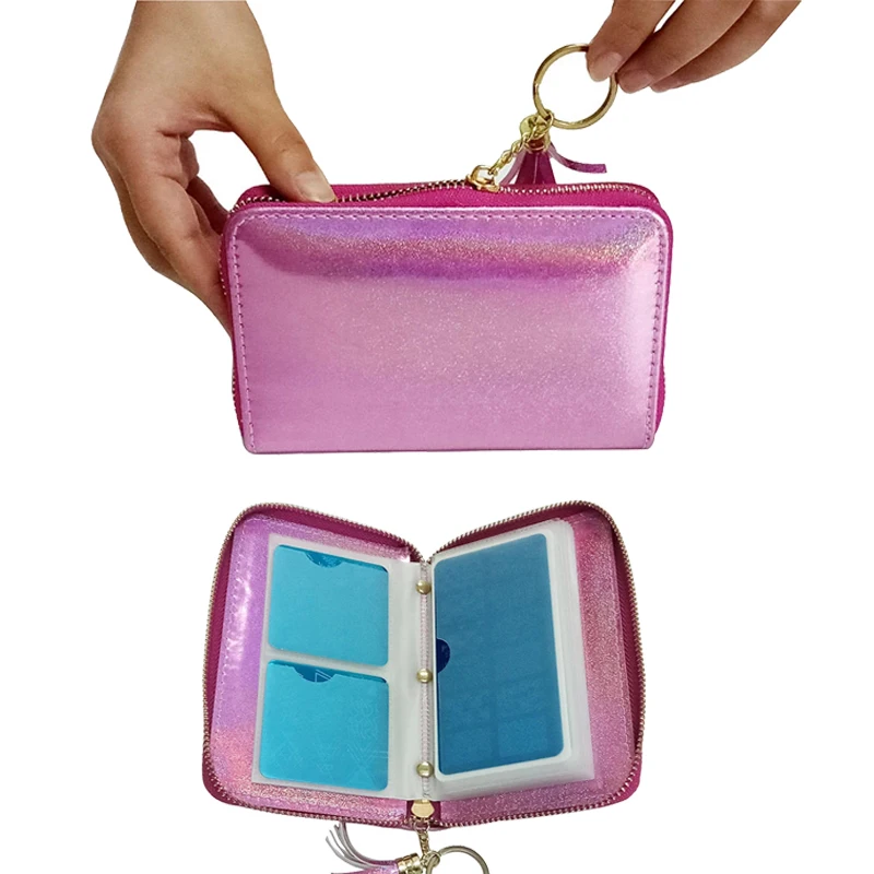 

24 слота Лазерная розовая пластина для стемпинга ногтей держатель Чехол круглая квадратная прямоугольная сумка для хранения инструменты для маникюра искусство ногтей