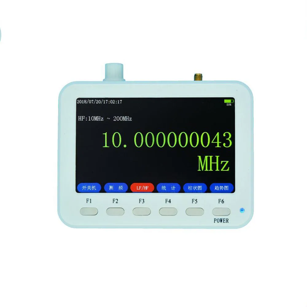 

FC-4000 50Hz-4GHz RF Frequency Meter Portable Counter with 5" Color Display
