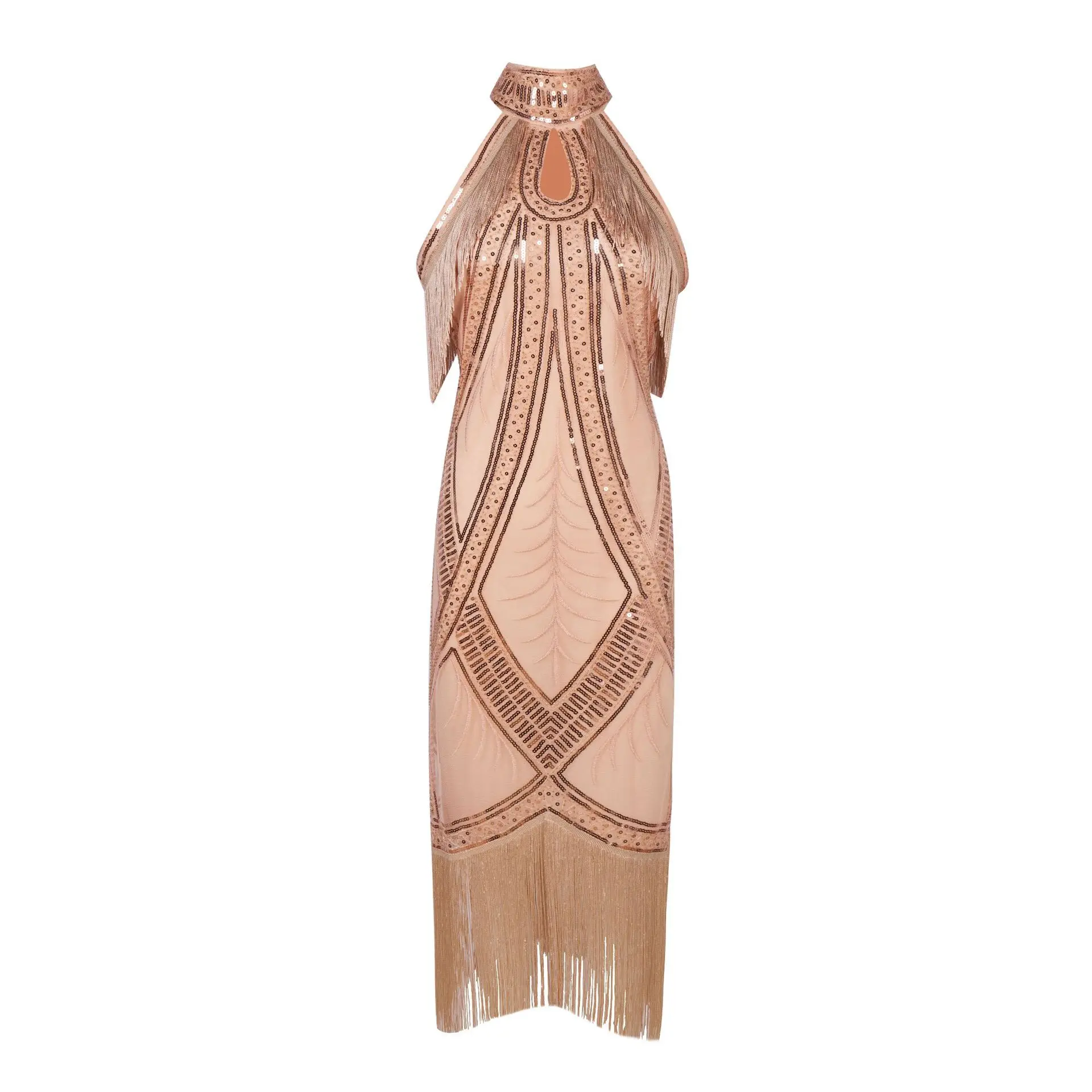 Бахрома платье 1920-х годов Хлопушка Ретро Выпускной большой Гэтсби свадебное