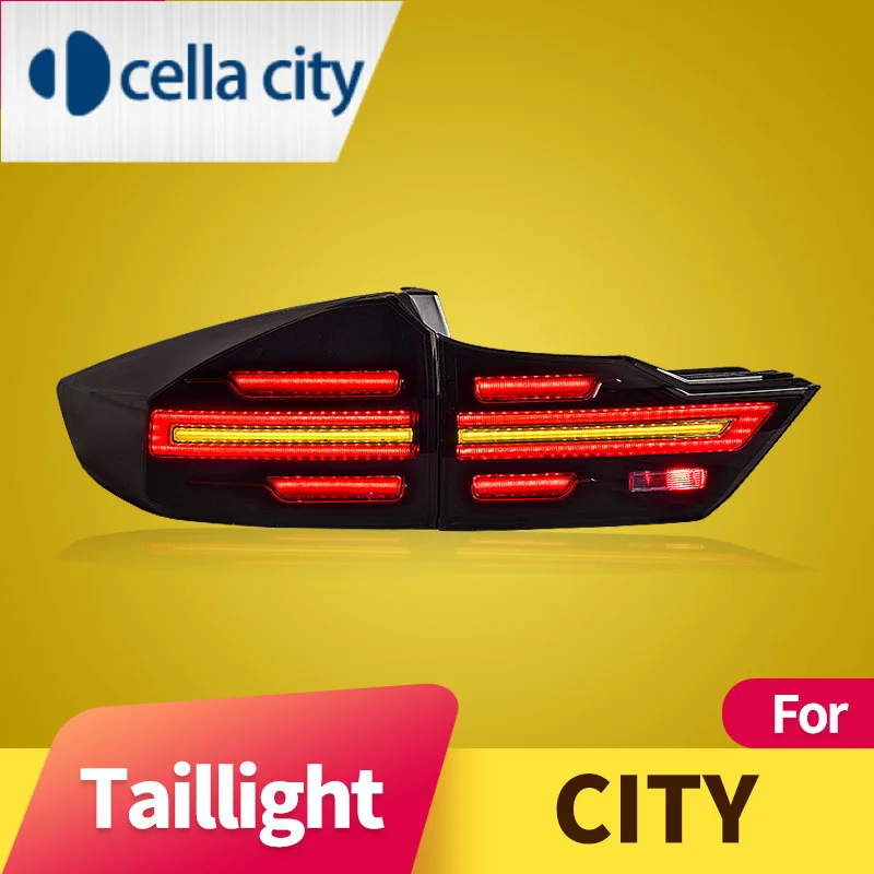 

Car Styling for Honda City Tail Light 2014-2019 City LED Tail Lamp LED DRL Dynamic Signal Brake Reverse auto Accessories