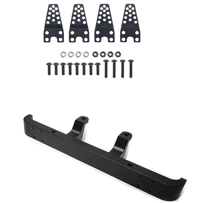 

NEW-4PCS Aluminum Shock Absorber Tower Lift Lower Adjust Stand For 1/10 Axial SCX10 & 1X Front Bumper For MN D90 D91 D99