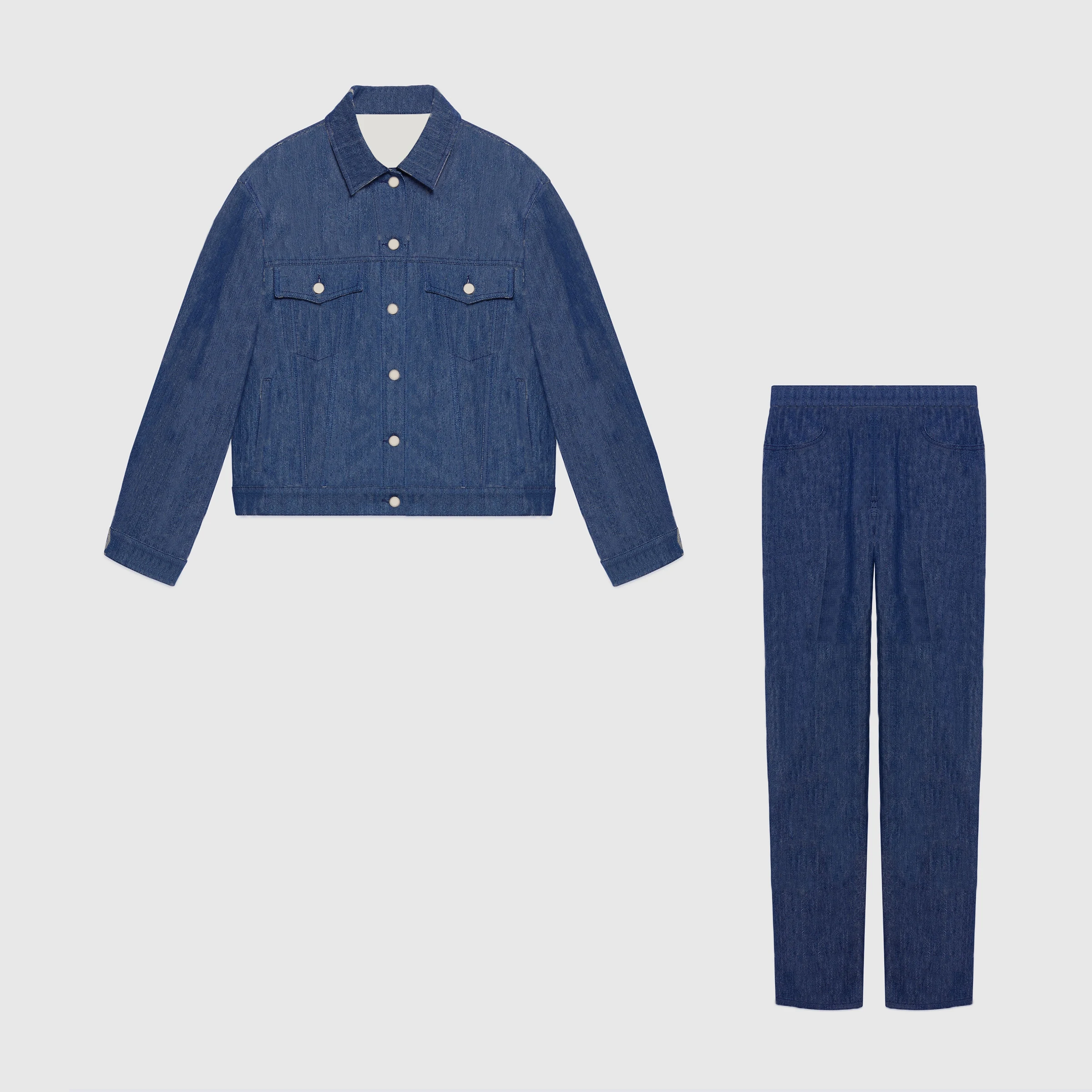 

NIGO Children's Printed Long Sleeve Denim Jacket Casual Trousers Suit #nigo33445