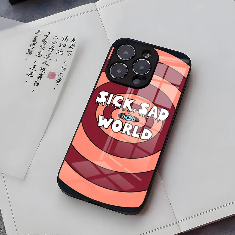 Фото Чехол для телефона D-Daria Morgendorffer для iPhone 17 Air 16 E Pro Max 15 14 13 Mini 12 Pro 11 Max Plus, черный, стеклянный №3