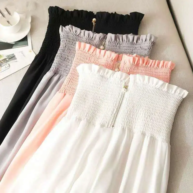 

2022 Summer New High Waist, Loose Abdomen, Thin and Falling Feeling, Straight Pants, Bud Pants, Chiffon Wide Leg Pants, Women