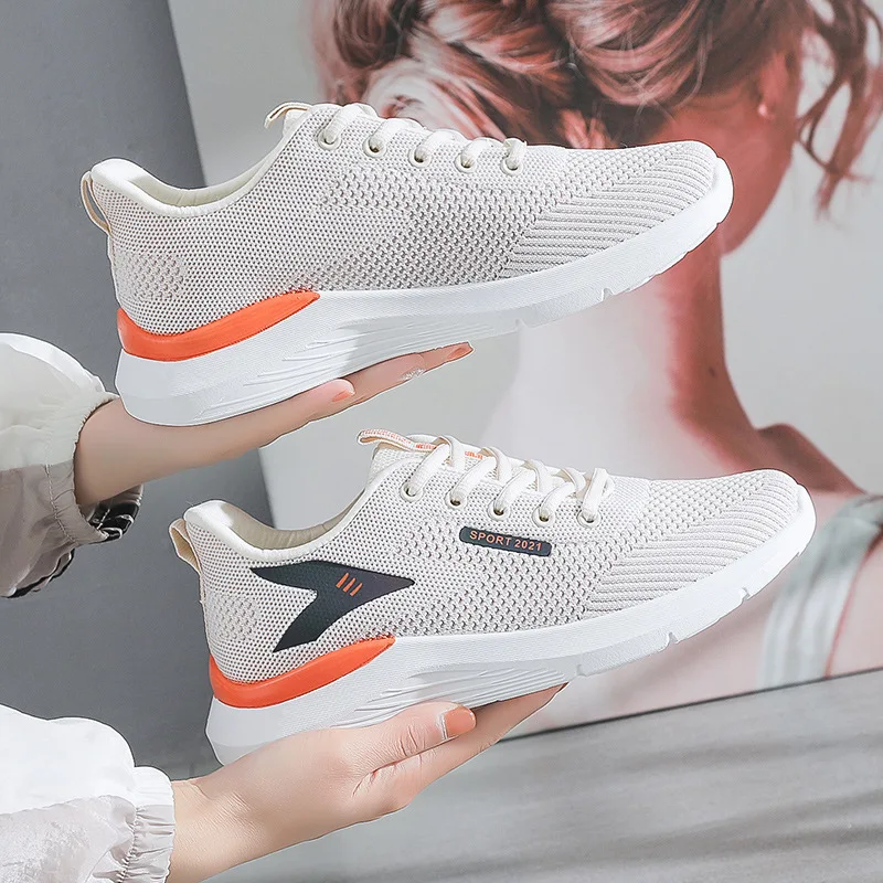 

2022 Ladies Sneakers New Breathable Shoes Fashion Korean Running Fashion Sports For Women Asakuchi Wholesale
