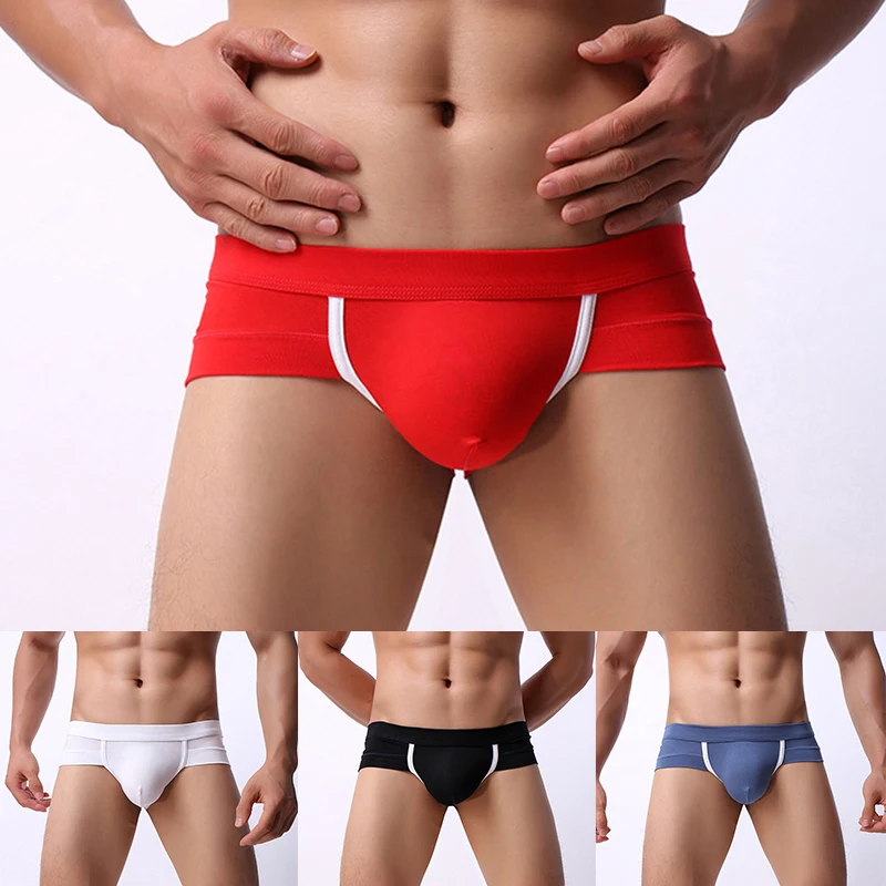 

2022 Brand New Underwear Men Brief Mens Briefs Sexy Ropa Fashion Modal Solid Cueca Masculina Sexy U Convex Size M-2XL free SHip