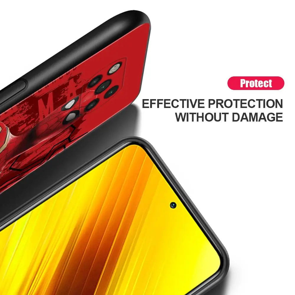 Для Xiaomi PocoX3NFC Poco M3 M4 X3 Pro F3 GT X3Pro X3GT для Mi 12 11T 11 9T Note 10Lite чехол Marvel Человек-паук 3 том