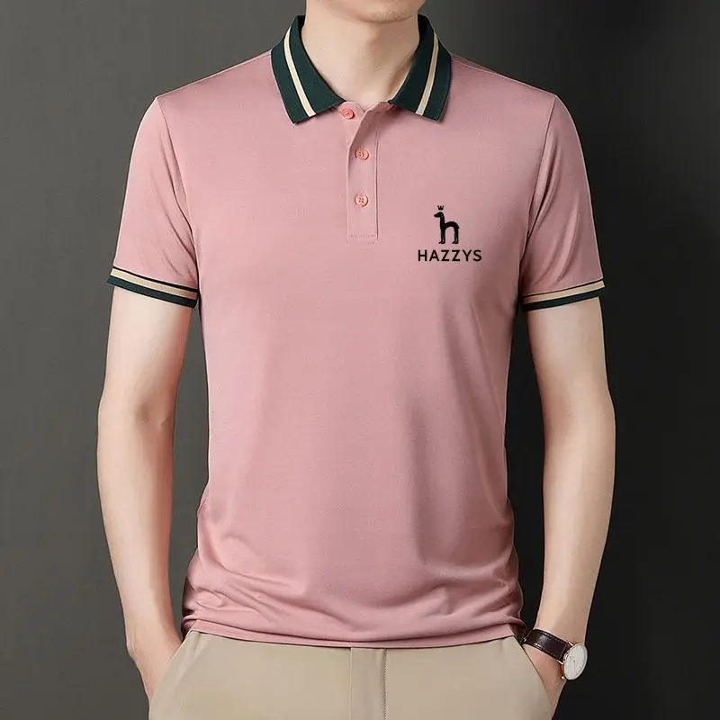 Top Cotton Blended New Summer Brand Men's Polo Shirt Designer Short Sleeve Casual Top Embroidered LOGO Fashion Clothing