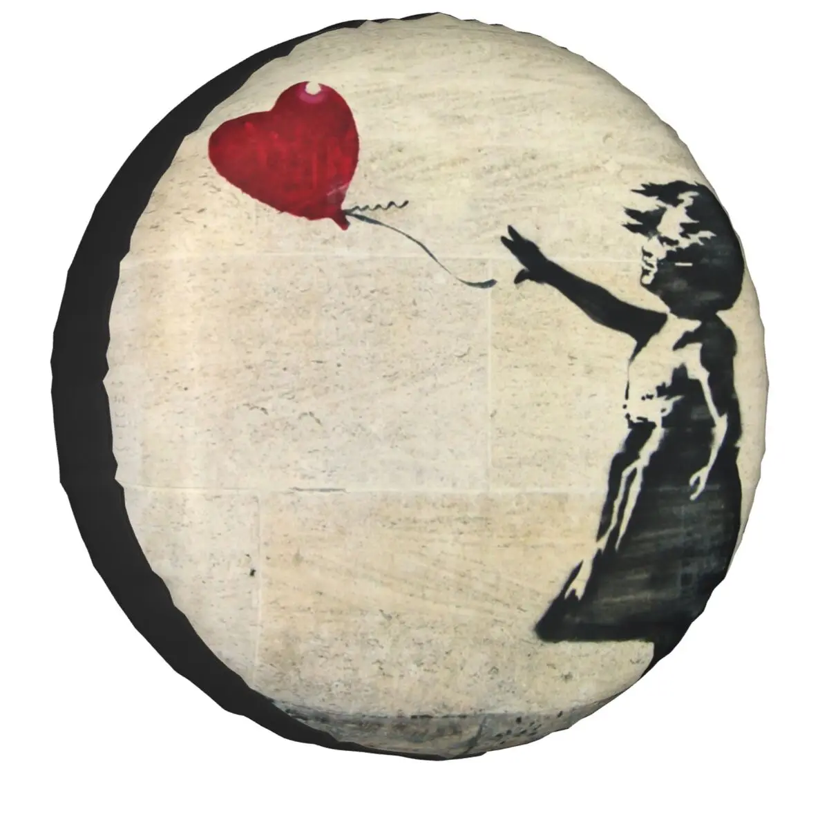 

Чехол для запасной шины Banksy's с изображением девушки воздушного шара для Jeep Toyota Banksy World Peace 4WD 4x4 RV автомобиль фотосессия 14-17 дюймов