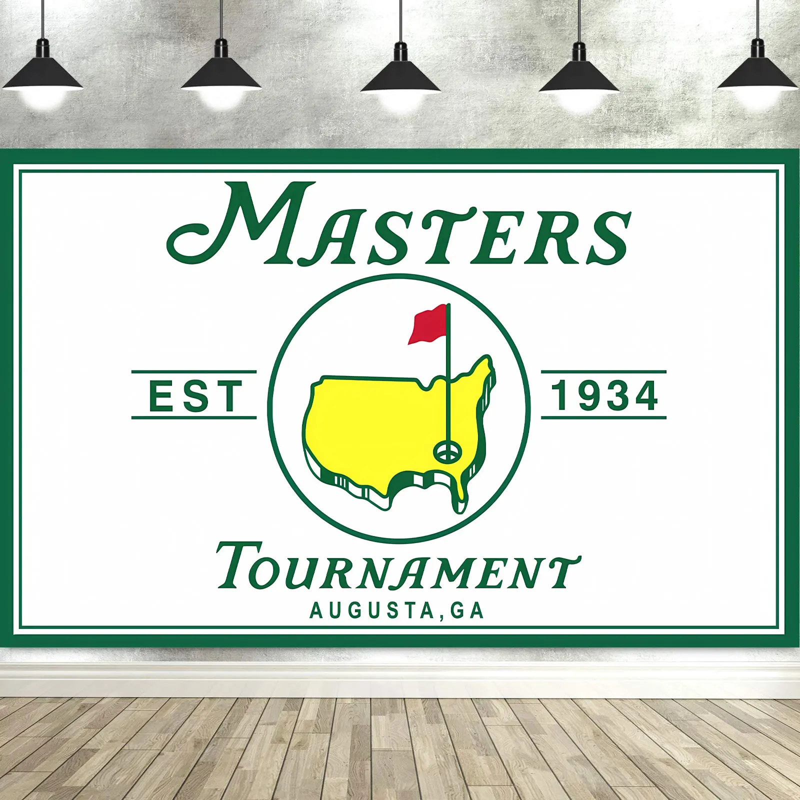 Фото Masters Golf Party Украшения Фон для фотосъемки Реквизит для фотостудии Баннер Скатерть №2