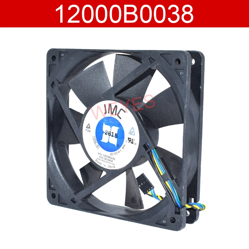 Оригинальный квадратный охлаждающий вентилятор для JMC 12000B0038, 12 В постоянного тока, 120 A, 120x25 мм