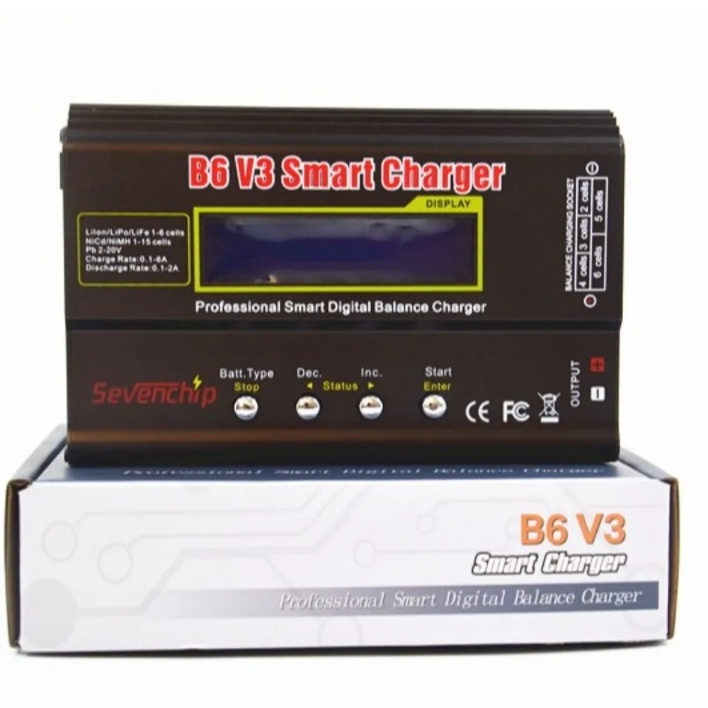 Зарядное устройство для аккумуляторов iMAX B6 V3 80 Вт 6 А LiHv Lipo NiMh Li-Ion Ni-Cd зарядное без