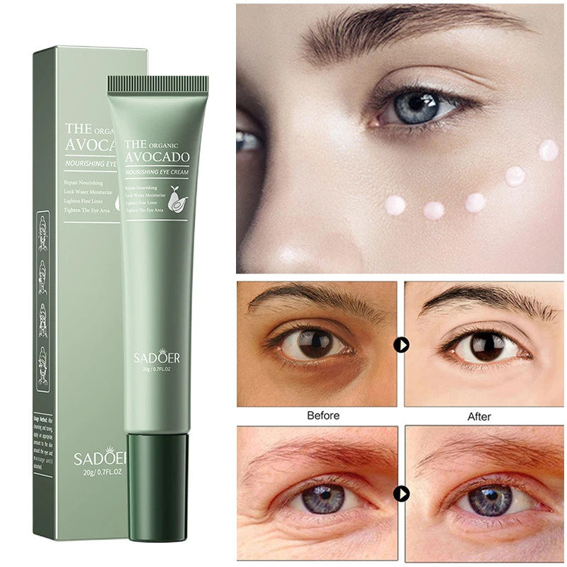 Remove Dark Circles Eye Bags Cream Effective Anti-Wrinkle Fade Fine Lines Relieving Dry Moisturizing Whitening Firmness Eye Care
