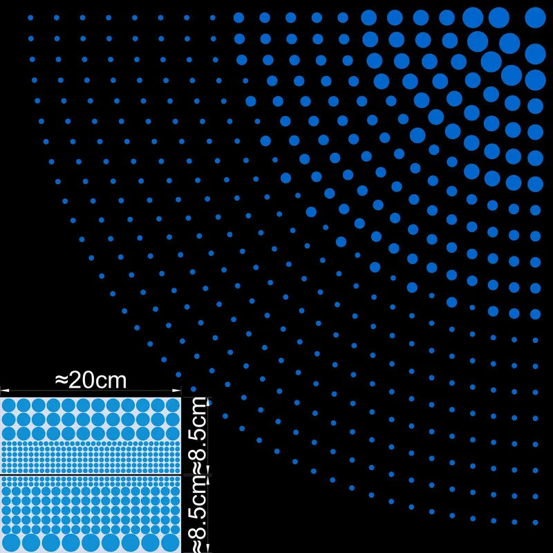 

NICELET Светящиеся наклейки на стену круглые точки 400 шт