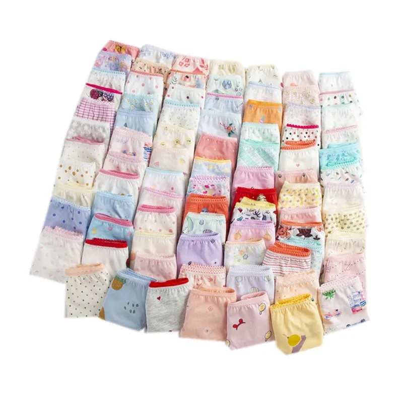 36pcs/Lot Girls Underwear Panties Kids Panties Girl Cotton Underwear Briefs 2-12Years