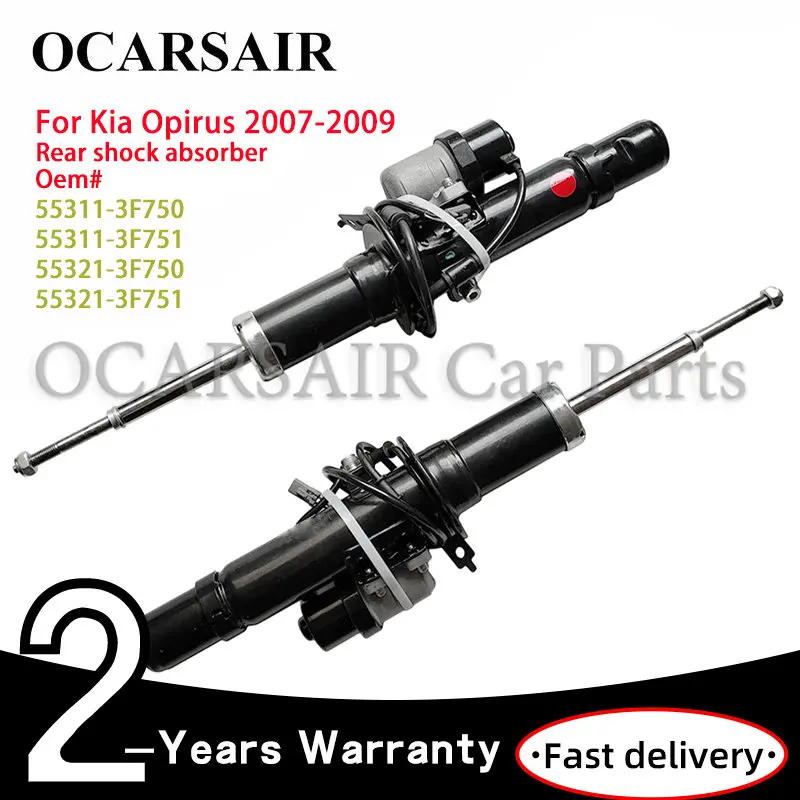 

New Electric Suspension 1 Pair Rear Shock Absorber for Kia Opirus 3.8L 2007 2008 2009 with ECS Oem#55311-3F750/1 55321-3F750/1