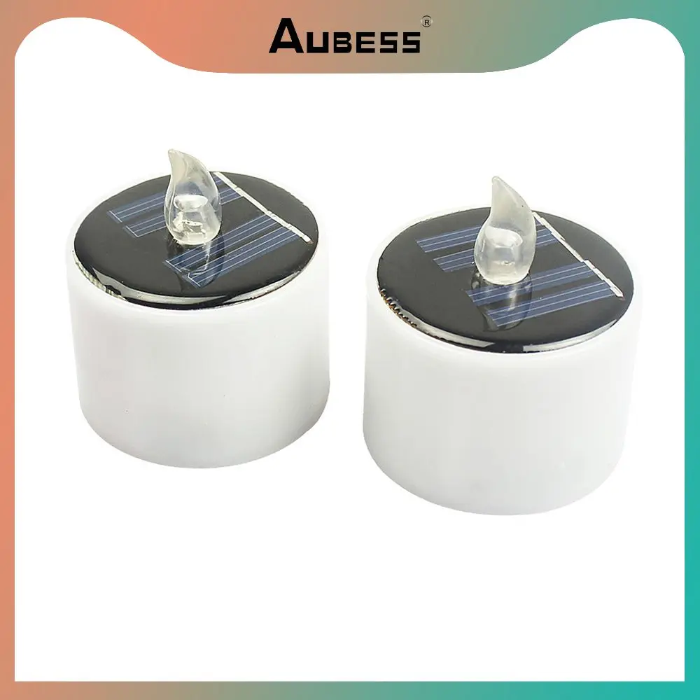 

New Led Light Flicker Candles Flameless Rechargeable Led Candle Light Waterproof Fake Candle Tea Lamps 2023 Solar Powered Hot