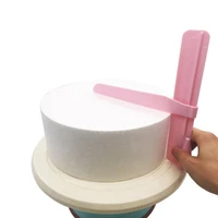 scraper smooth pink cream cake fondant pastry cake pink adjustable spatula edges smoother baking tools