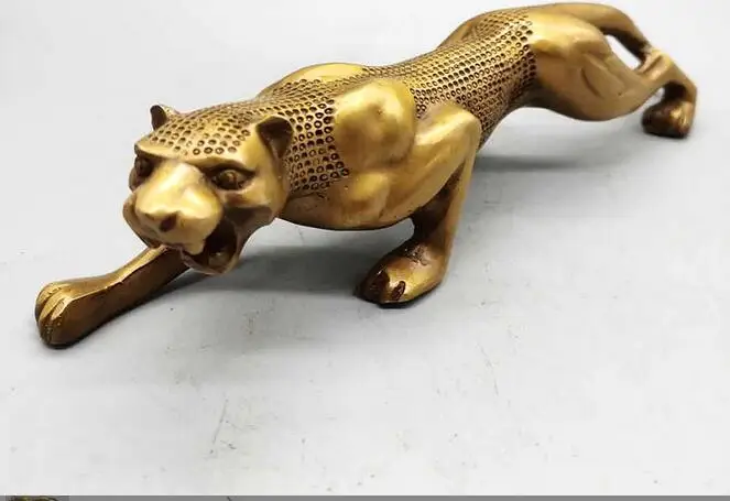 

Antique bronze ornaments money leopard retro home pure copper leopard ornaments living room feng shui ornaments gifts