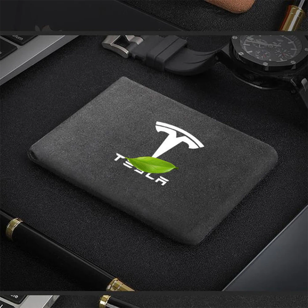 

Driving License Storage Bag for Tesla Model 3 S X Y Credit Card Paper Identity Document Case Anti-Fur Leather Purses 2017-2020