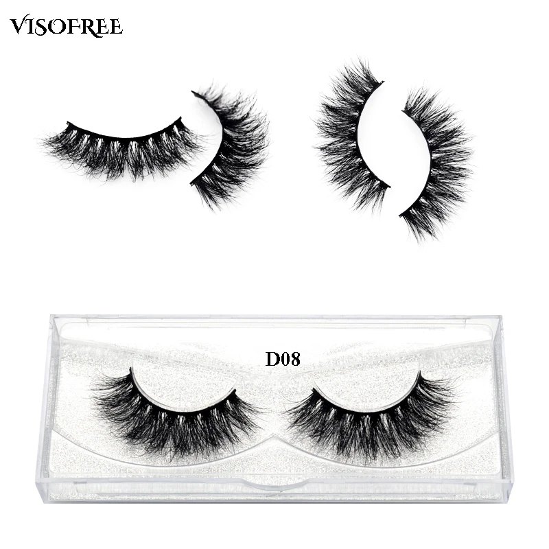 

Visofree 3D Mink Lashes Natural Long False Eyelashes Charm Big Eyes Handmade Eyelashes Fake Eye Lashes Extension Make Up Tools
