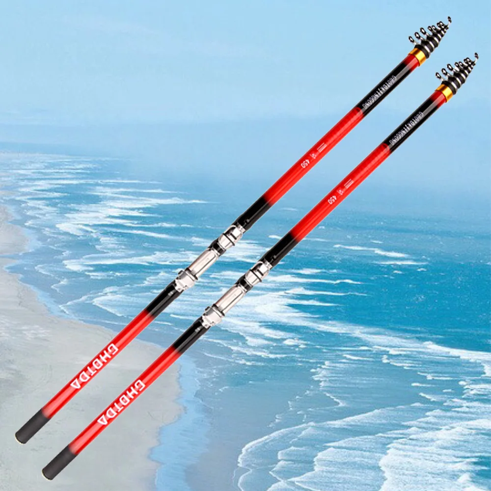 

Telescopic Hard Rock Fishing Rod Spinning Carp Feeder Carbon Fiber Pesca 2.7M 3.6M 4.5M 5.4M 6.3M Jigging Travel Surfing Rods
